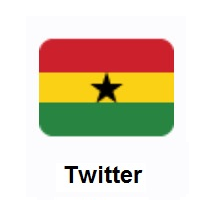 Flag of Ghana on Twitter Twemoji