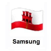 Flag of Gibraltar on Samsung