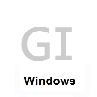 Flag of Gibraltar on Microsoft Windows