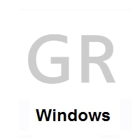 Flag of Greece on Microsoft Windows