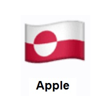 Flag of Greenland on Apple iOS
