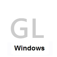 Flag of Greenland on Microsoft Windows