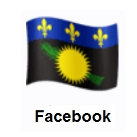 Flag of Guadeloupe on Facebook