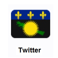 Flag of Guadeloupe on Twitter Twemoji
