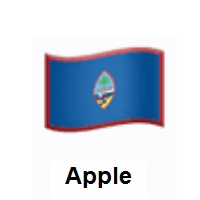 Flag of Guam on Apple iOS