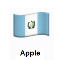 Flag of Guatemala on Apple iOS
