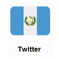 Flag of Guatemala on Twitter Twemoji