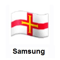 Flag of Guernsey on Samsung
