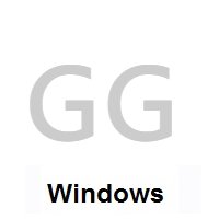 Flag of Guernsey on Microsoft Windows