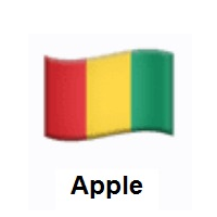Flag of Guinea on Apple iOS