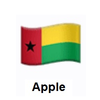Flag of Guinea-Bissau on Apple iOS