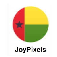 Flag of Guinea-Bissau on JoyPixels