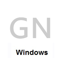Flag of Guinea on Microsoft Windows