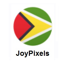 Flag of Guyana on JoyPixels