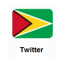 Flag of Guyana on Twitter Twemoji