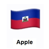 Flag of Haiti on Apple iOS