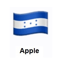 Flag of Honduras on Apple iOS