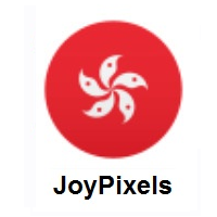 Flag of Hong Kong SAR China on JoyPixels