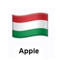 Flag of Hungary on Apple iOS