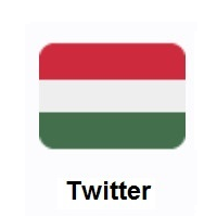 Flag of Hungary on Twitter Twemoji