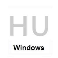 Flag of Hungary on Microsoft Windows