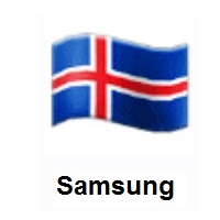 Flag of Iceland on Samsung
