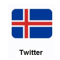 Flag of Iceland on Twitter Twemoji