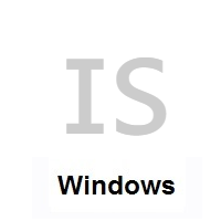 Flag of Iceland on Microsoft Windows