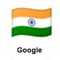 Flag of India on Google Android