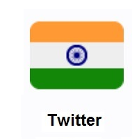 Flag of India on Twitter Twemoji