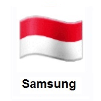 Flag of Indonesia on Samsung