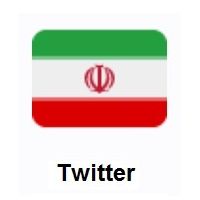 Flag of Iran on Twitter Twemoji