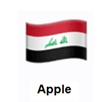 Flag of Iraq on Apple iOS