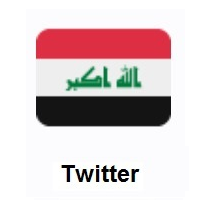 Flag of Iraq on Twitter Twemoji