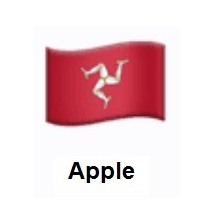 Flag of Isle of Man on Apple iOS