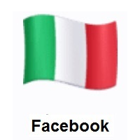 Flag of Italy on Facebook