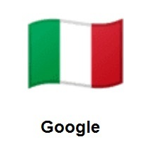 Flag of Italy on Google Android