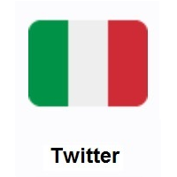Flag of Italy on Twitter Twemoji