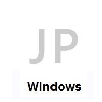 Flag of Japan on Microsoft Windows