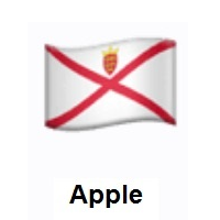 Flag of Jersey on Apple iOS