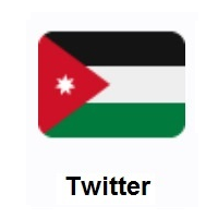 Flag of Jordan on Twitter Twemoji