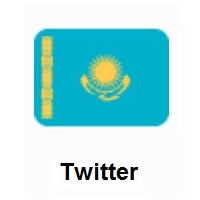 Flag of Kazakhstan on Twitter Twemoji