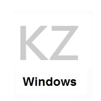 Flag of Kazakhstan on Microsoft Windows