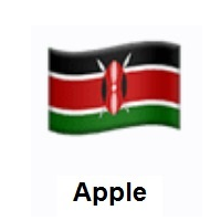 Flag of Kenya on Apple iOS