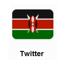Flag of Kenya on Twitter Twemoji