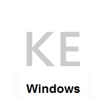 Flag of Kenya on Microsoft Windows