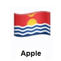Flag of Kiribati on Apple iOS