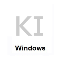 Flag of Kiribati on Microsoft Windows