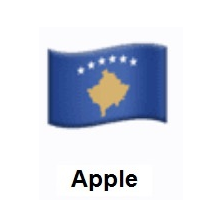 Flag of Kosovo on Apple iOS