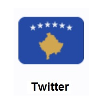 Flag of Kosovo on Twitter Twemoji